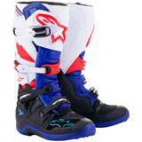 Alpinestars Tech 7 Boots  Black/Dark Blue/Red/White