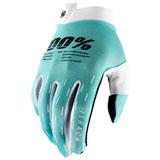 100% iTRACK Gloves Aqua